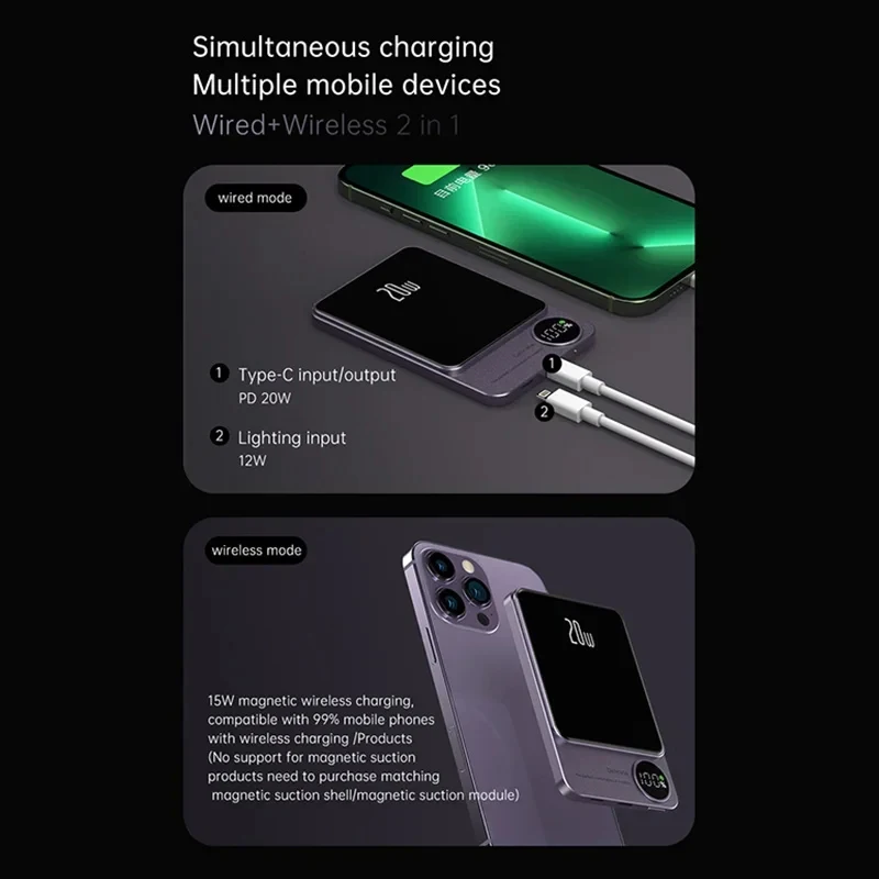 Magnetic Mini Power Bank For Iphone Huawei - Image 17