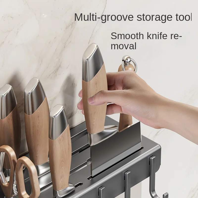 Wall-mounted knife rack for kitchen - Image 4