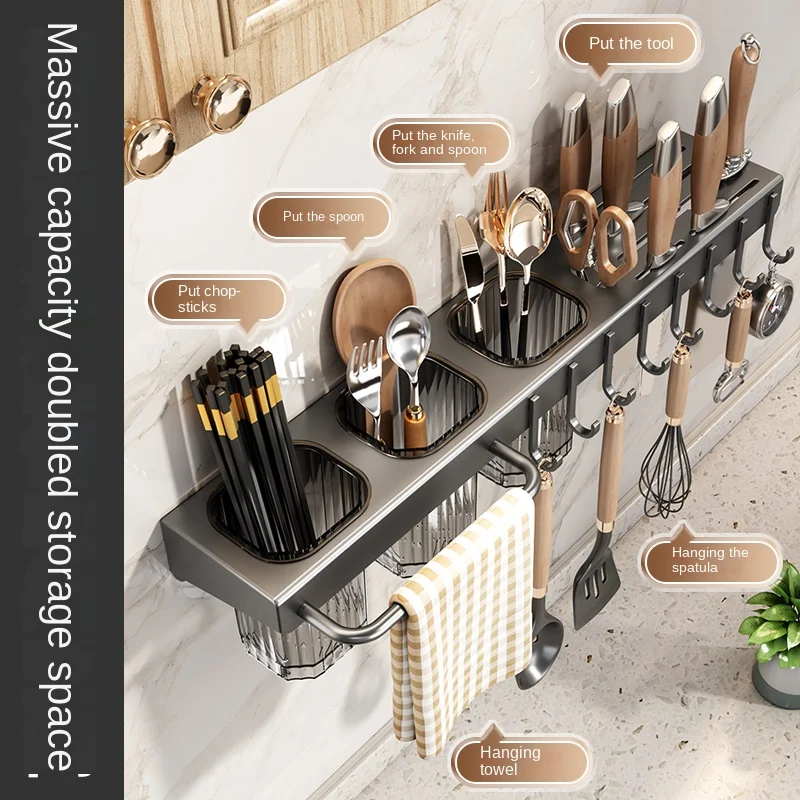 Wall-mounted knife rack for kitchen - Image 3