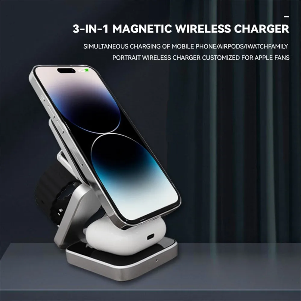 Portable Magnetic Wireless Charger Stand - Image 4