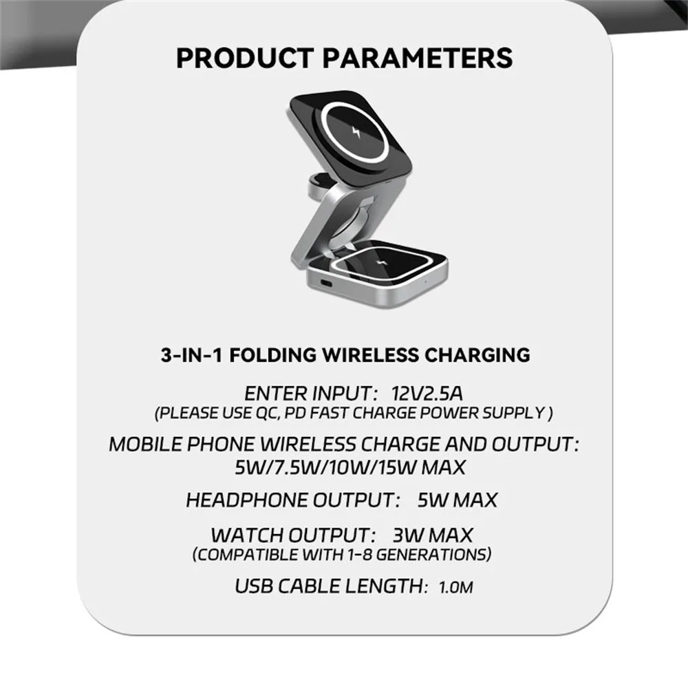 Portable Magnetic Wireless Charger Stand - Image 18