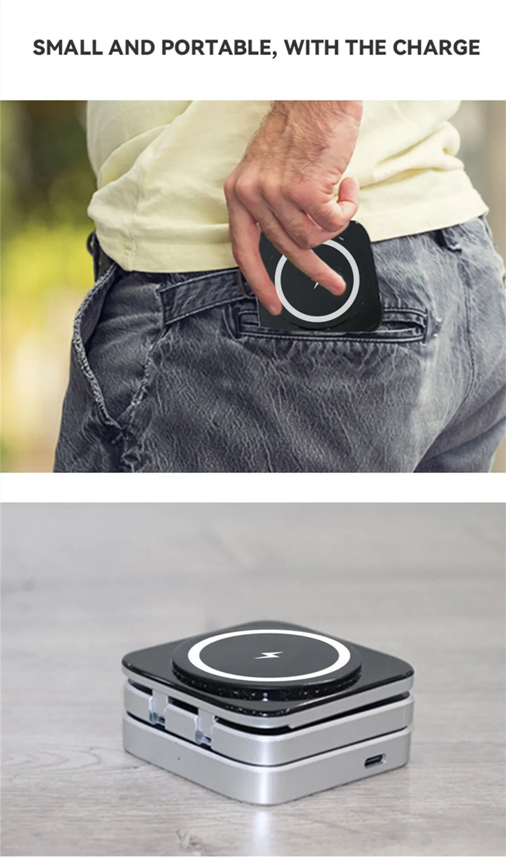 Portable Magnetic Wireless Charger Stand - Image 21
