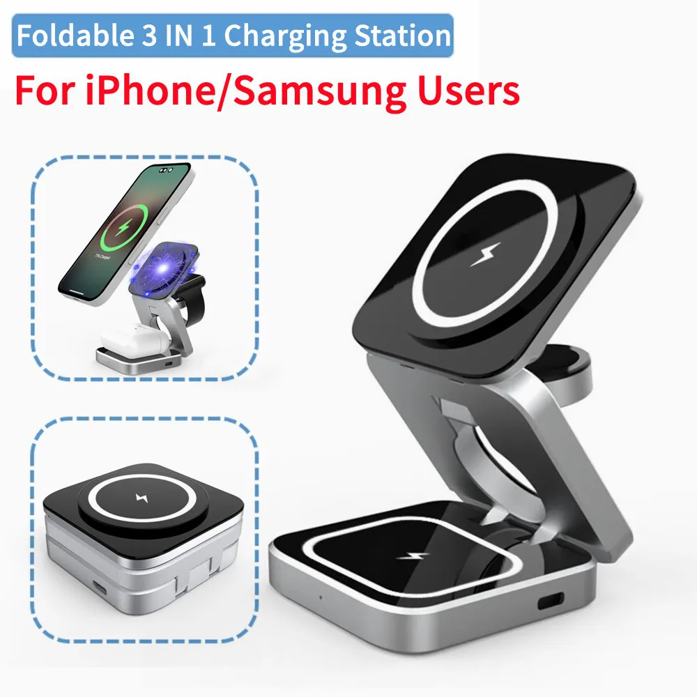 Portable Magnetic Wireless Charger Stand