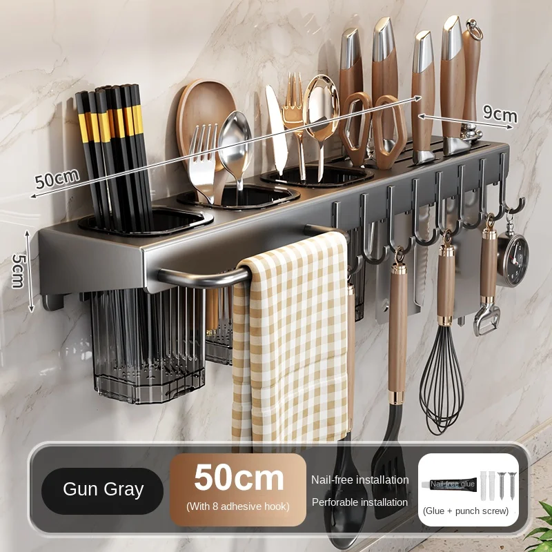 Wall-mounted knife rack for kitchen - Image 8