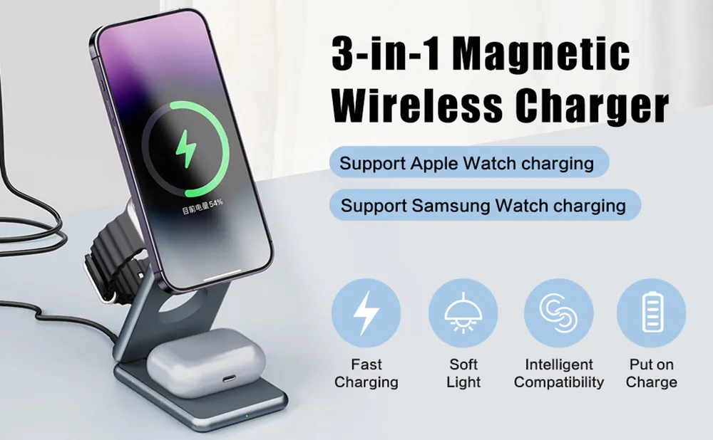 Portable Magnetic Wireless Charger Stand - Image 15