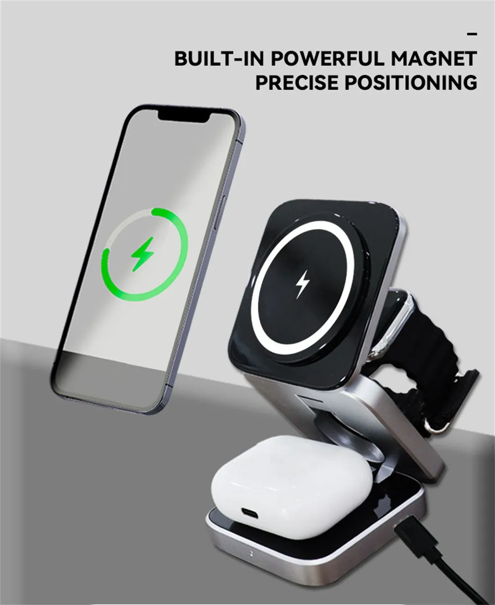 Portable Magnetic Wireless Charger Stand - Image 17