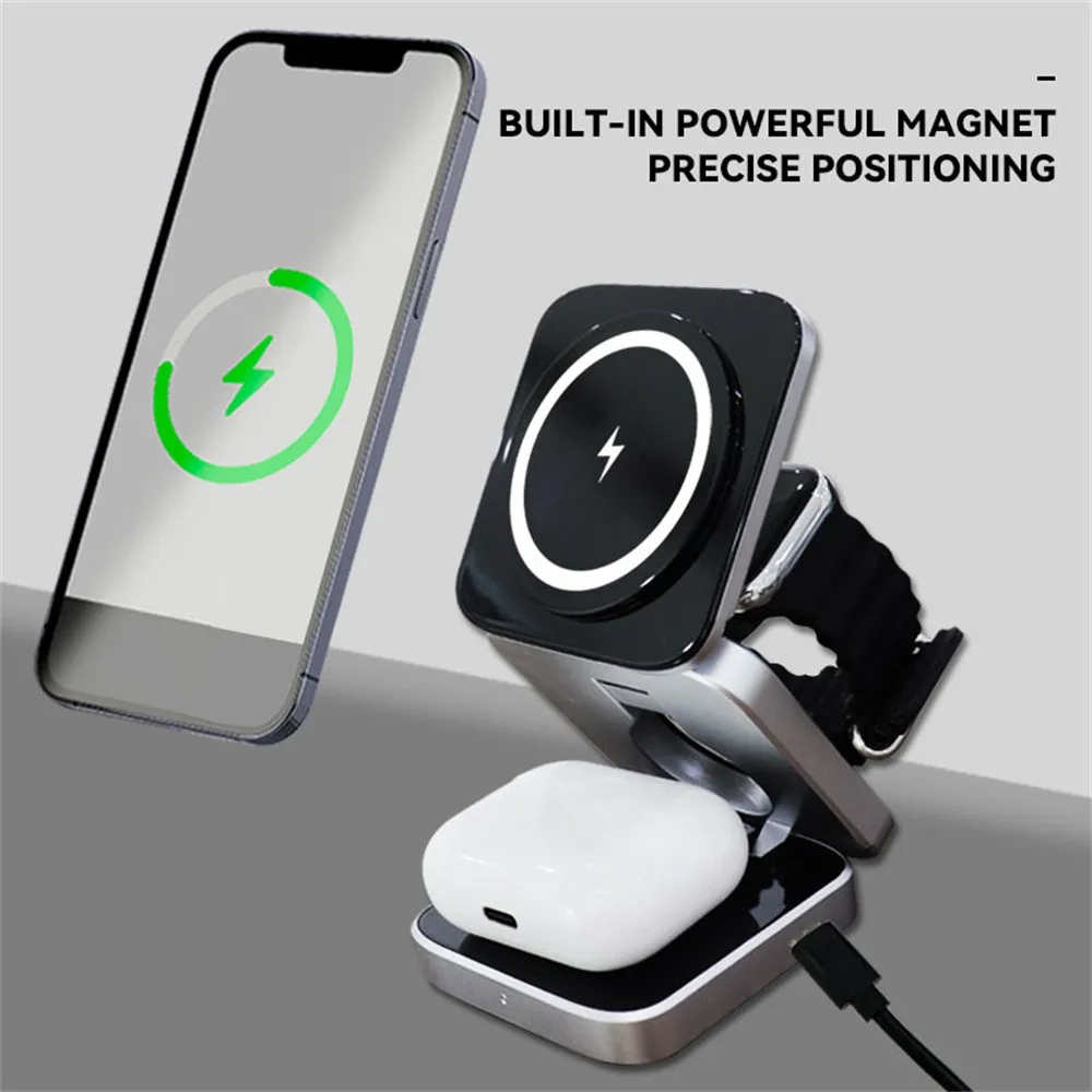 Portable Magnetic Wireless Charger Stand - Image 5