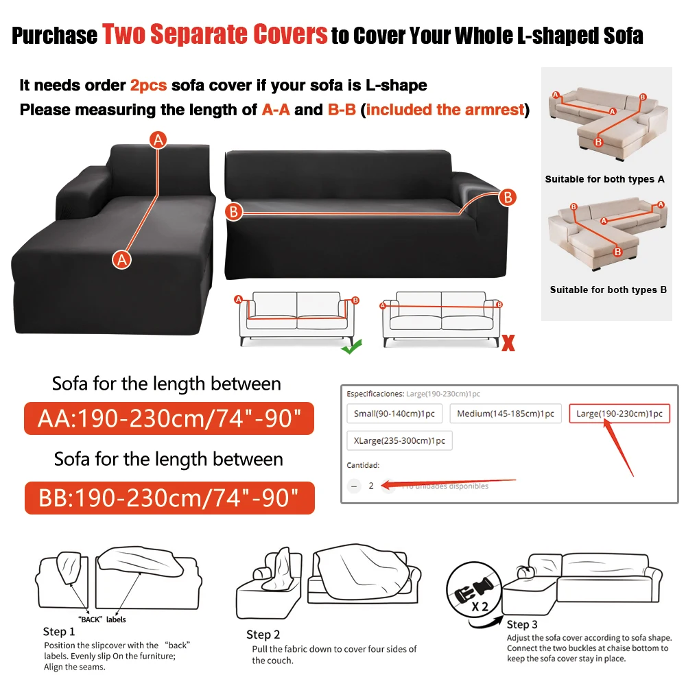 Waterproof Skins Waterproof Corner Sofa - Image 25