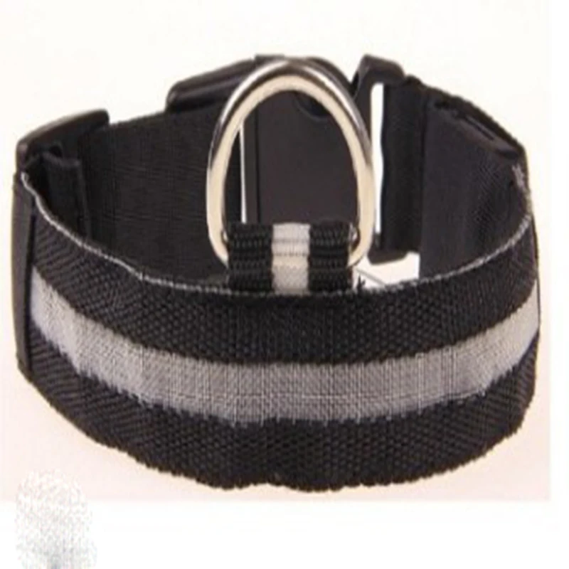 Dog Night Safety Collar Nylon LED Night Light USB Automatic Flashing Fluorescent Protection for Dog's Travel - Image 8