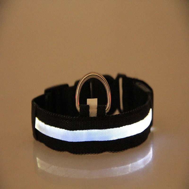 Dog Night Safety Collar Nylon LED Night Light USB Automatic Flashing Fluorescent Protection for Dog's Travel - Image 16